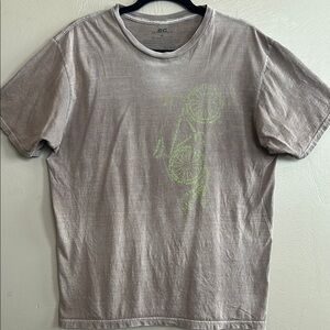 Earth Creations Women’s Graphic Brown T-Shirt. Size Medium. 100% Organic Cotton.